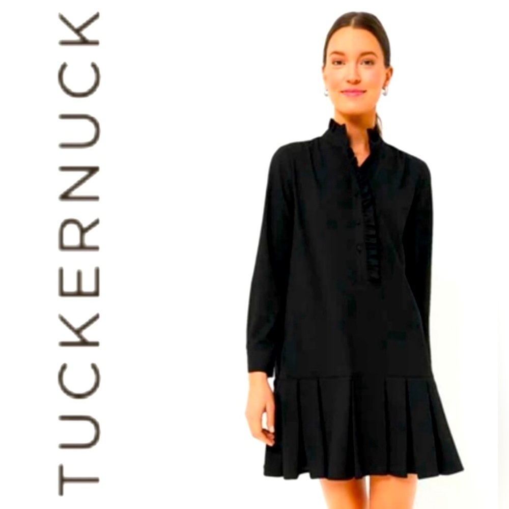 Tuckernuck Dress M Black Crepe Tati Dress - NWT $168